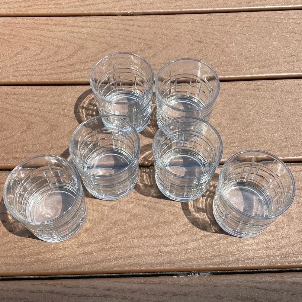 Nicole Miller Studio Whisky Glasses set of 6, 11oz